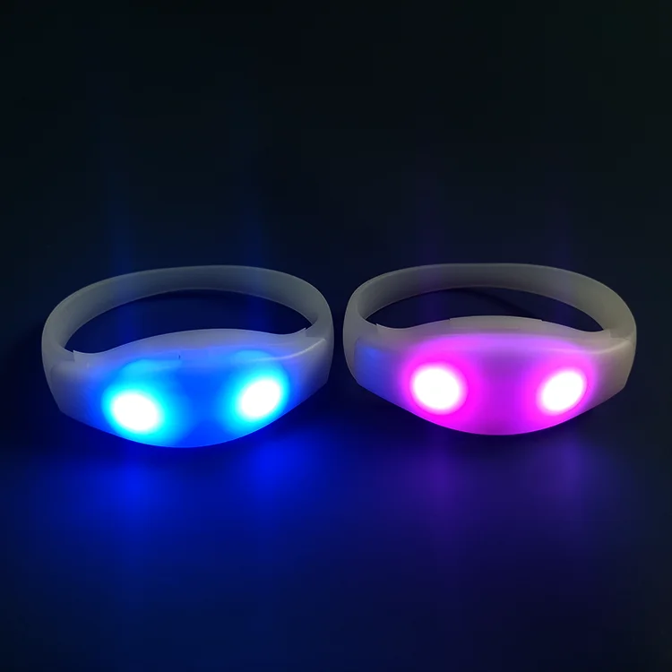 Promotional Flash bracelet Custom logo Light up bracelet wristband for Concert gala event