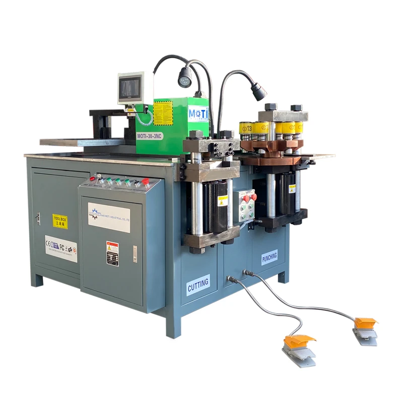 MOTI CNC hydraulic busbar punching machine Multi-functional Busbar Processing Machine
