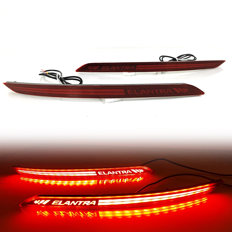 High Quality LED Rear Bumper Reflector  Best Selling LED Rear Bumper Lights for Hyundai Elantra 2016 2017 2018 2019 2020 2022