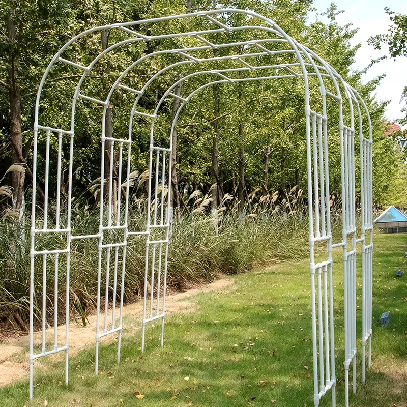 
wrought iron rose arch metal garden arch flower gated arch 