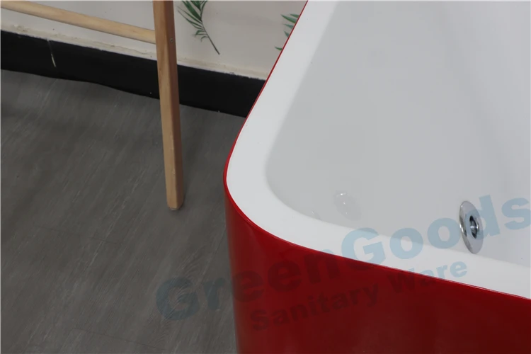 Акриловая автономная мини-ванна с простым дизайном для помещений, СЕ, глубокий массаж, джакузи, ванны