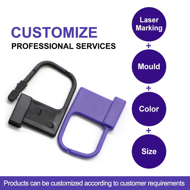 TX-PL105 disposable safety combination plastic mini padlocks seal