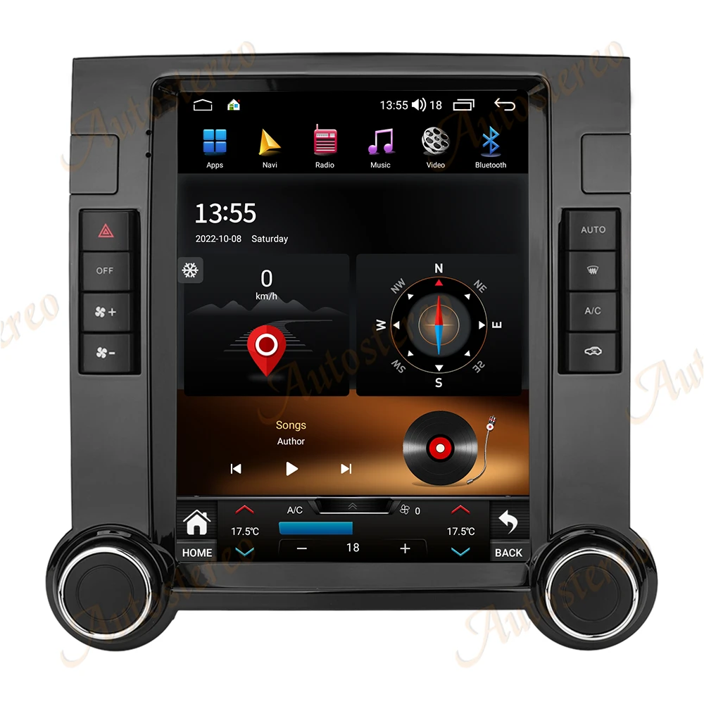 9 7 дюймов Android 14 автомобильный GPS для Volkswagen Touareg 2003-2010 Carplay навигационное головное устройство мультимедийный плеер магнитофон