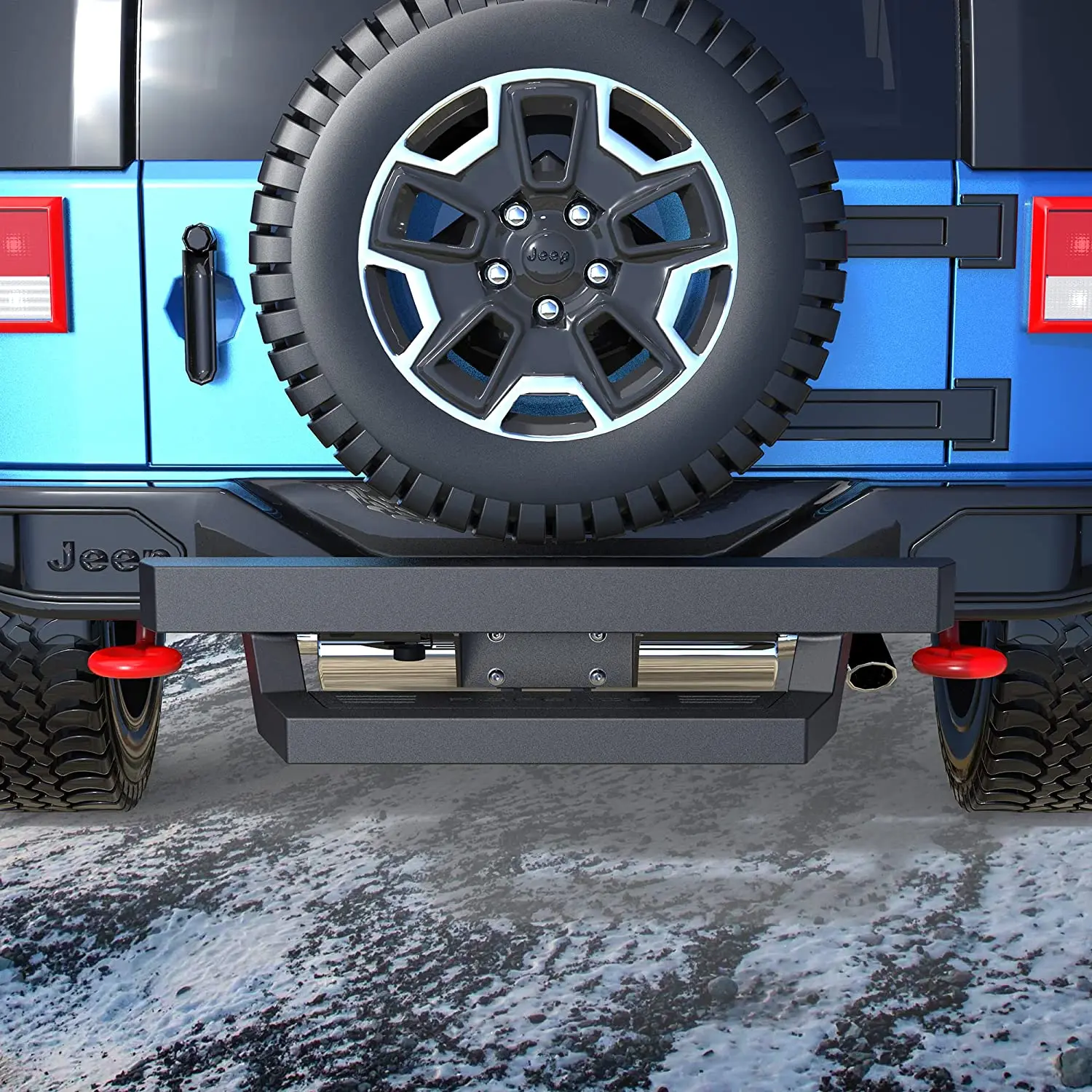 Protect Rear Bumper Bar Hitch Step Fit for Vehicles Car Door Hitch Step Rear Tailgate Hitch for Truck Car SUV