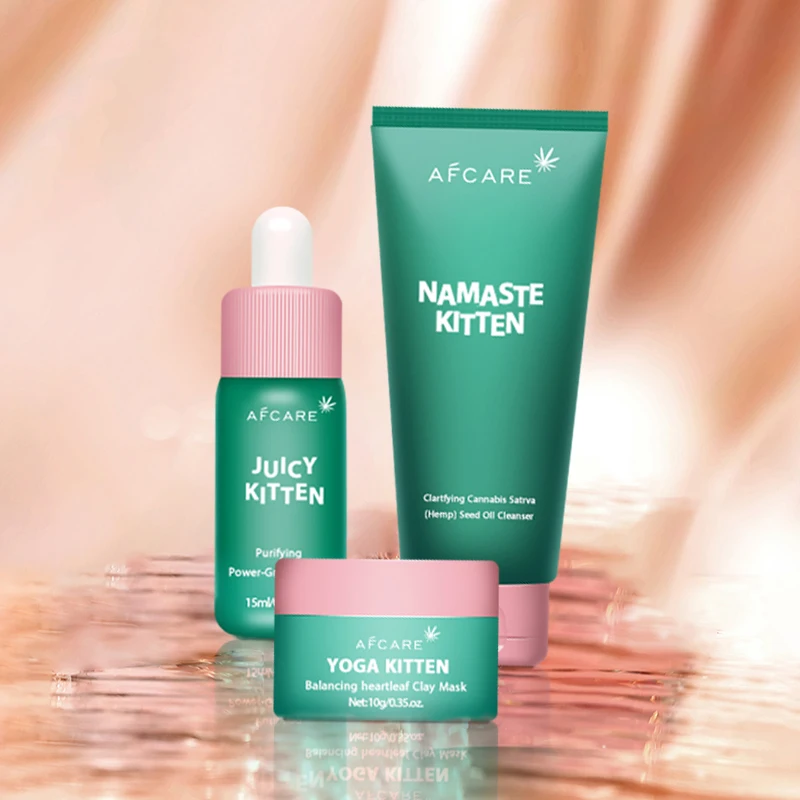 Face Care Set Hot Selling Korea Hemp Facial Clay Mask For Women Moisturizing And Whitening