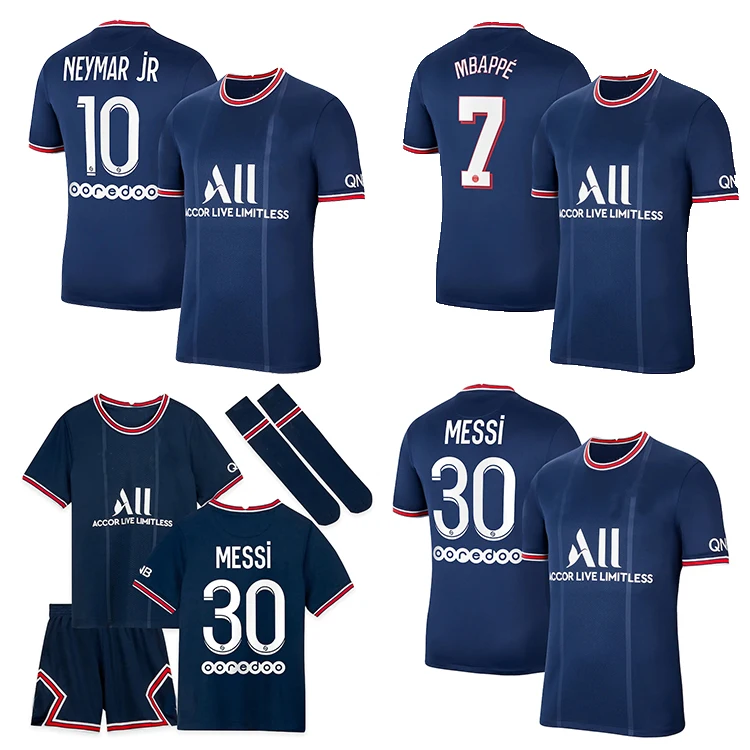 
2021 2022 home Soccer jersey Hot Sale Pairs Kids Uniform Free Shipping Women Jersey To psgs 