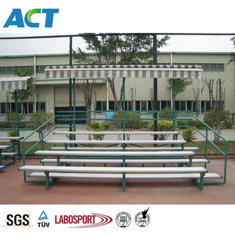 
Telescopic grandstands seating for gym portable aluminum bleacher 