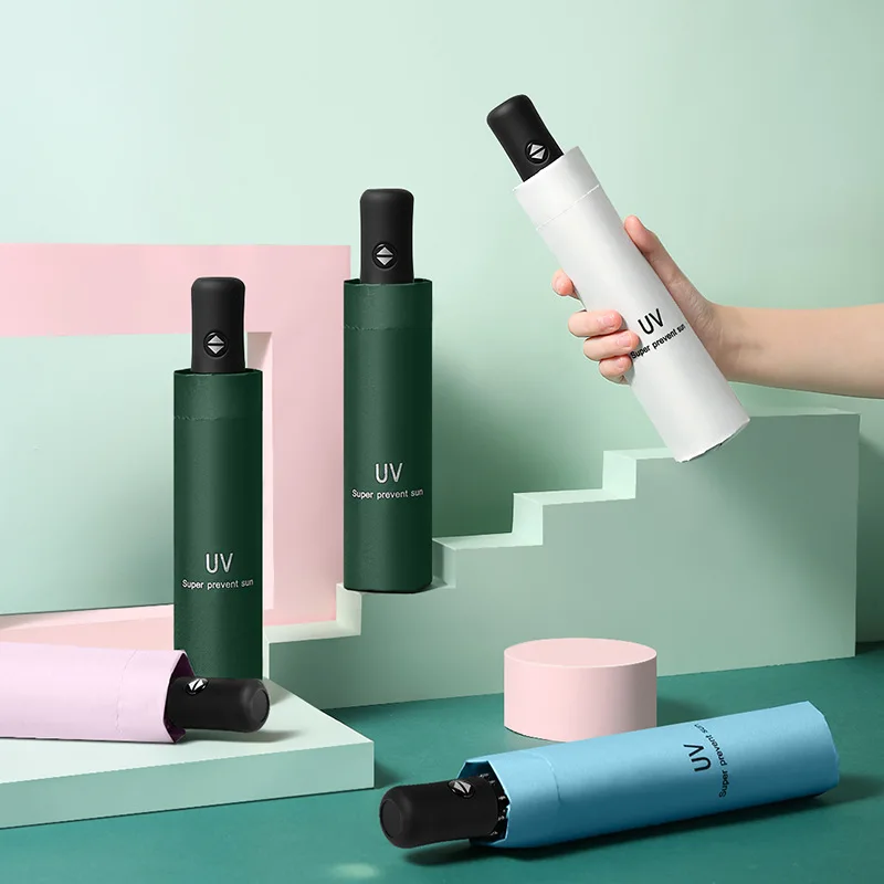 Sunscreen Uv Umbrella Automatic Umbrella Men and Women Folding Sun Umbrella automatic travel