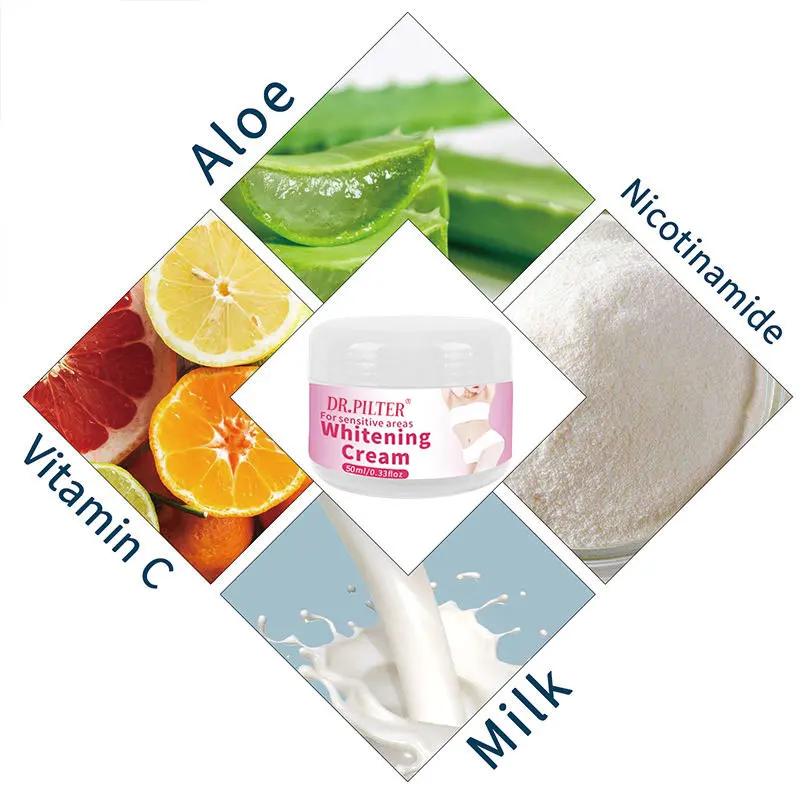Best Korean Private Label Face and Body Retinol Whitening Cream  for Underarm Armpit Knees Elbows Sensitive Area