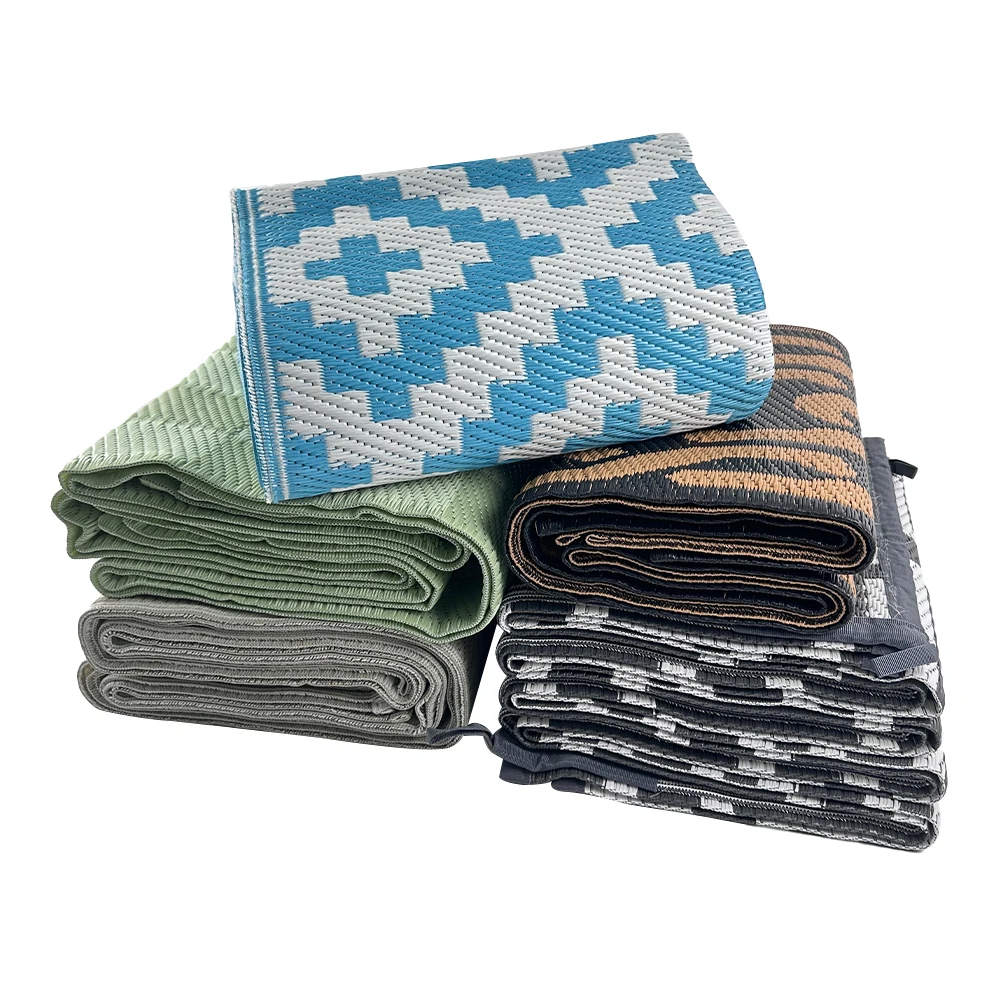 Waterproof Indoor Outdoor Rugs Reversible Outside Carpet Outdoor Plastic Area Rugs Deck Garden Rug
