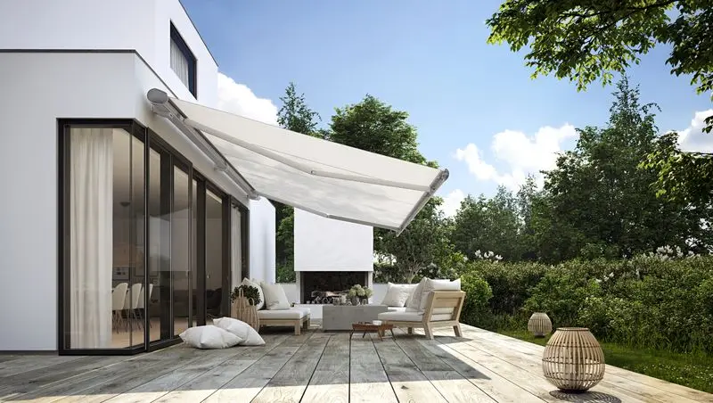Wholesale Outdoor Aluminum Retractable Roof Awning China Manufacturers Electric Retractable Window Patio Courtyard Roof Outdoor