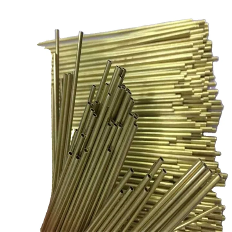 Precision brass capillary electrode copper tube Cutting processing H65 thin wall brass tubing