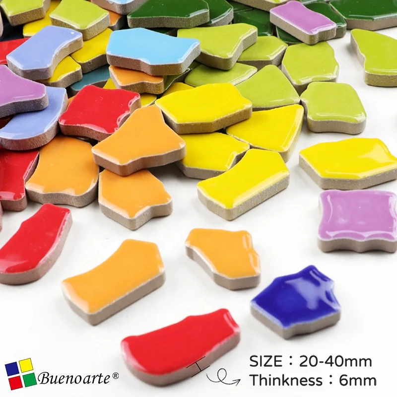 Big Irregular Ceramic Decorate Mosaic,For Mosaic Craft Loose DIY Hobbies, Mosaic Art Material Supplier