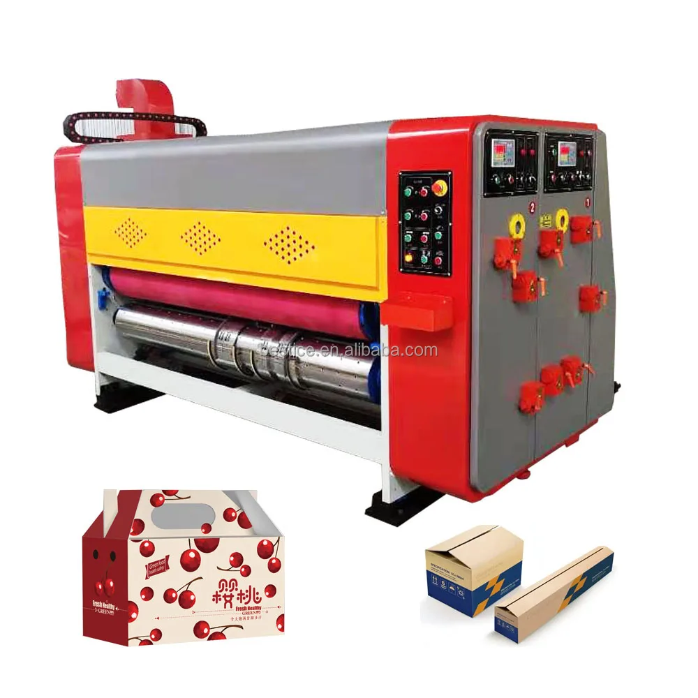 automatic small packing corrugated carton box single color printing slotting die cutting making machine prices for boxes