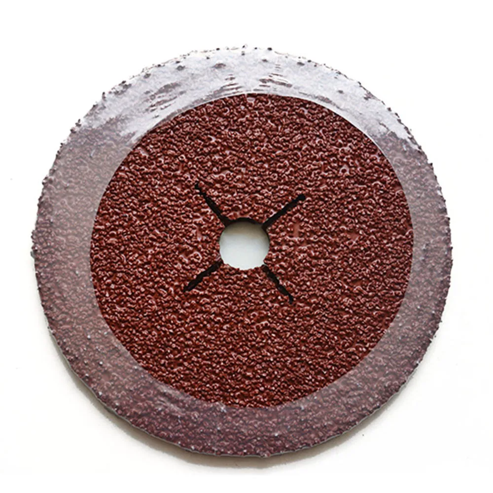 Buy 5 inch brushed abrasive disc red aluminum oxide sand paper fiber disk