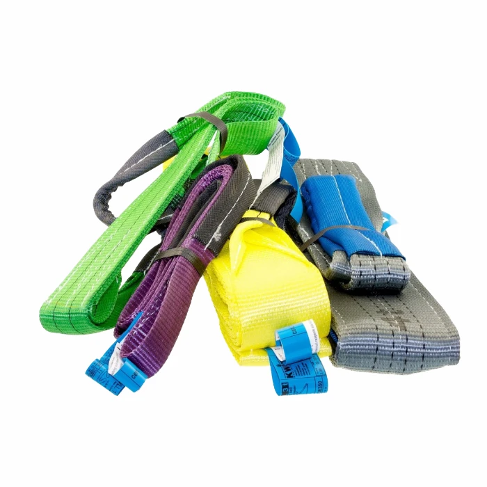 Заводская цена, 1-15 тонн, цветной кодовый ремень, полиэстер, плоский ремень для подъема