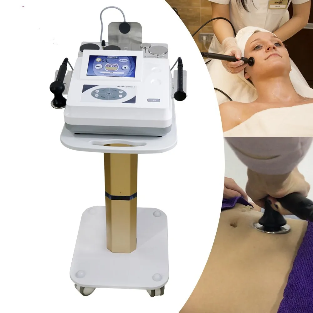 Portable Cet Ret Radio Frequency Aesthetic Equipment Rf Cellulite Reduction Beauty Ele wave peeling Machine
