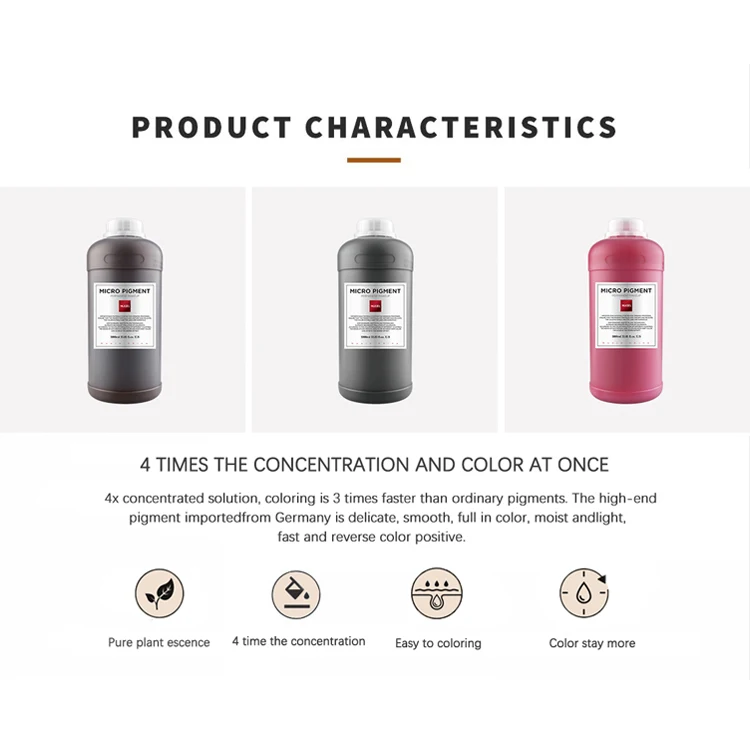 NUOJO OEM Permanent Makeup Pigment For Lip Eyebrow Eyeliner Concentrate  Liquid ink