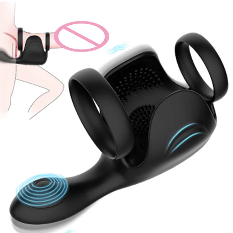 Penis enlargement pump extender adult sex toy ring vibrator for men