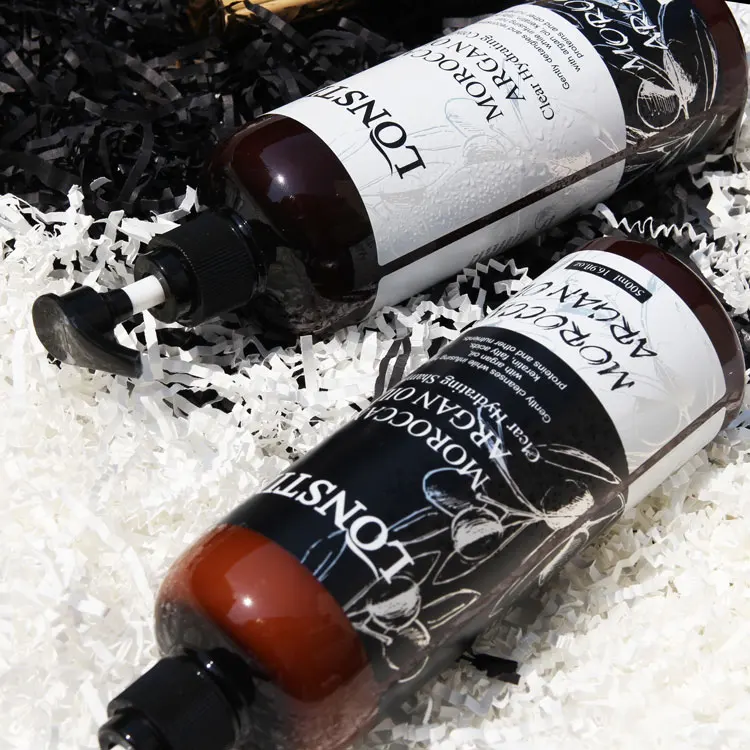 Lonstin Private Label Hair Care Product Organic Sulfate Free Moroccan Argan Oil Shampoo for anti itching