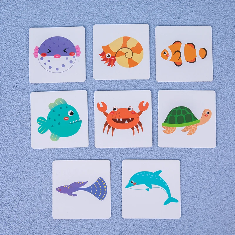 Early Childhood Education Wooden Animal Balance Stacking Building Blocks Game Pirate Ship Stacking High Baby Educational Toys