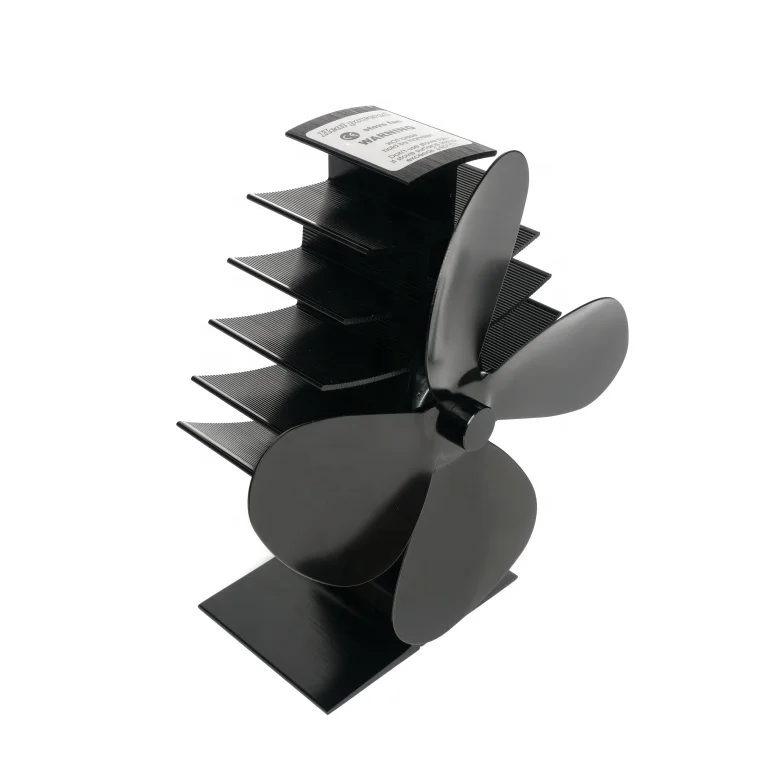 Hearth Fireplace Accessories Heat Powered Mini Wood Stove Fan Fire Stove for Heat Circulation Saving Fuel