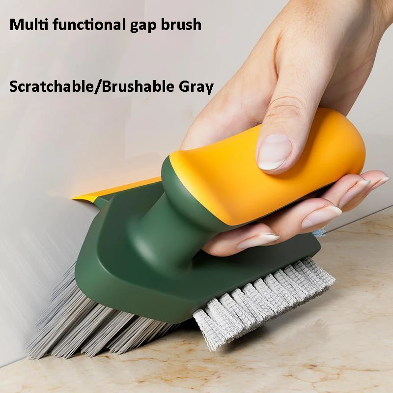 New Multifunctional Eco-friendly Cleaning Brush TPR/PP Material Integrated Bathroom Floor Wall Corner Gap Seam Scraping Brushes