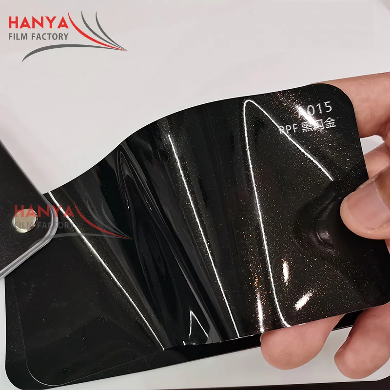 Black Flash Gold glossy vinyl sticker for car wrap ppf paint protection film