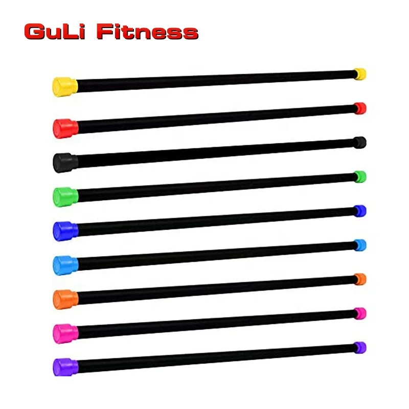 Guli Fitness Gym Gymnastics Training Popular Weighted Bar Aerobic Body Workout Body Bar 1-10kg For Fitness Weightlifting