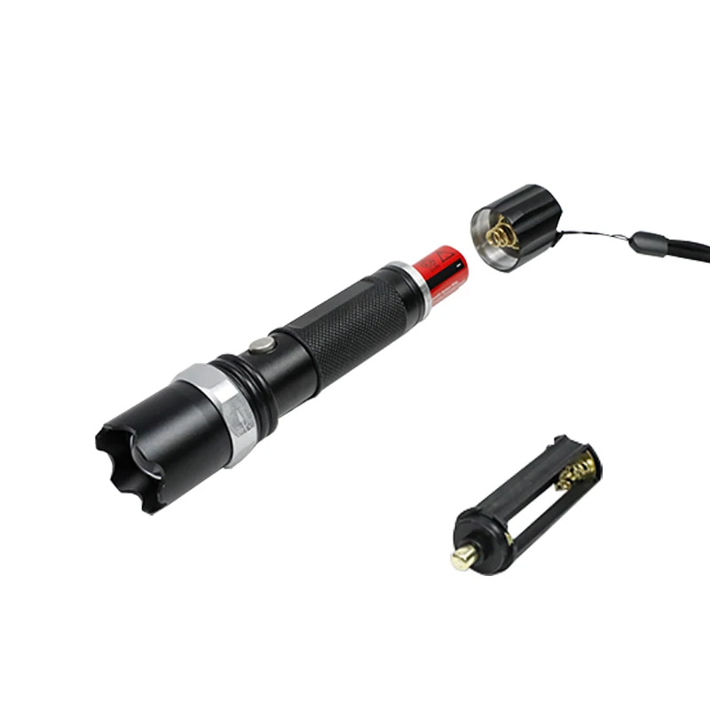 Wholesale Price Retractable Zoom Rechargeable Military SWAT Flashlight USB Portable Outdoor Led Torch