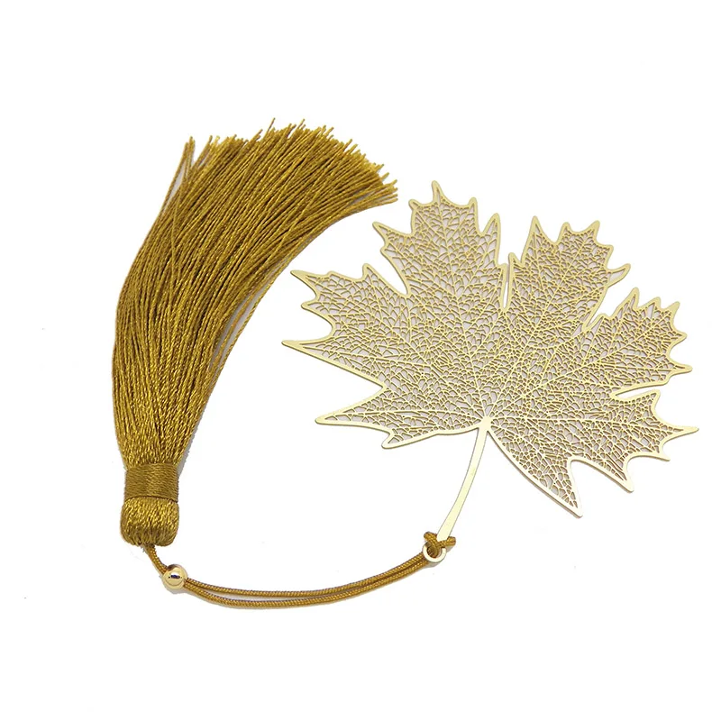 Crafts for students Creative notebook accessories metal Bookmark Gift maple leaf
