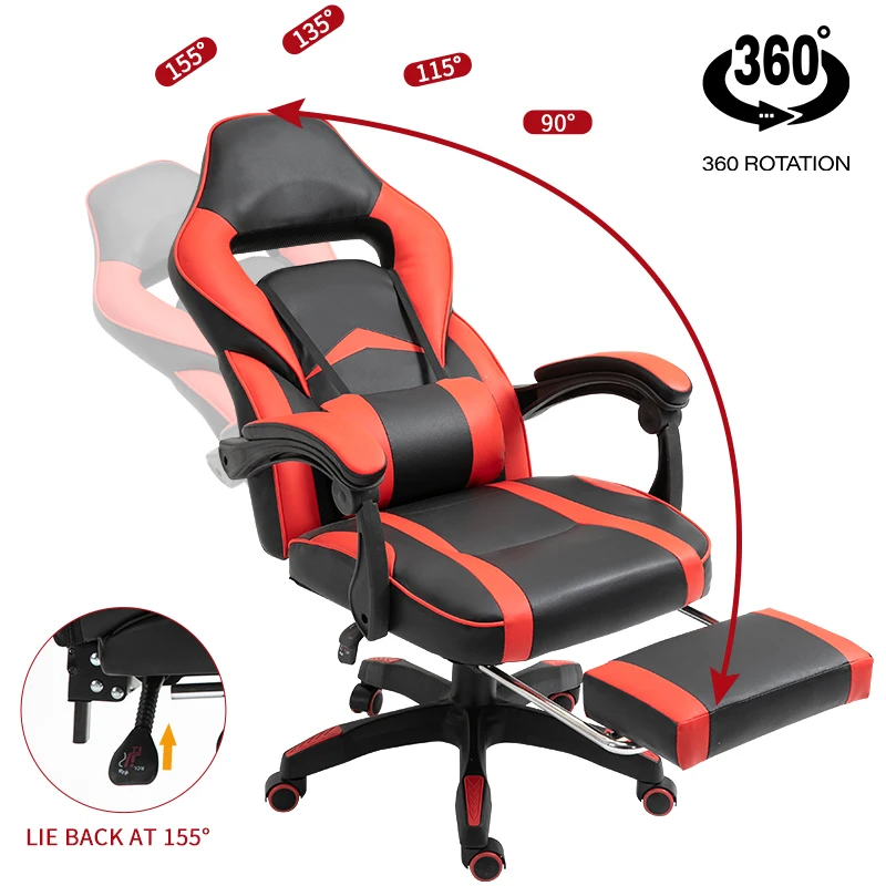 Wholesale office chair furniture racing Car Style pu gaming chair for office
