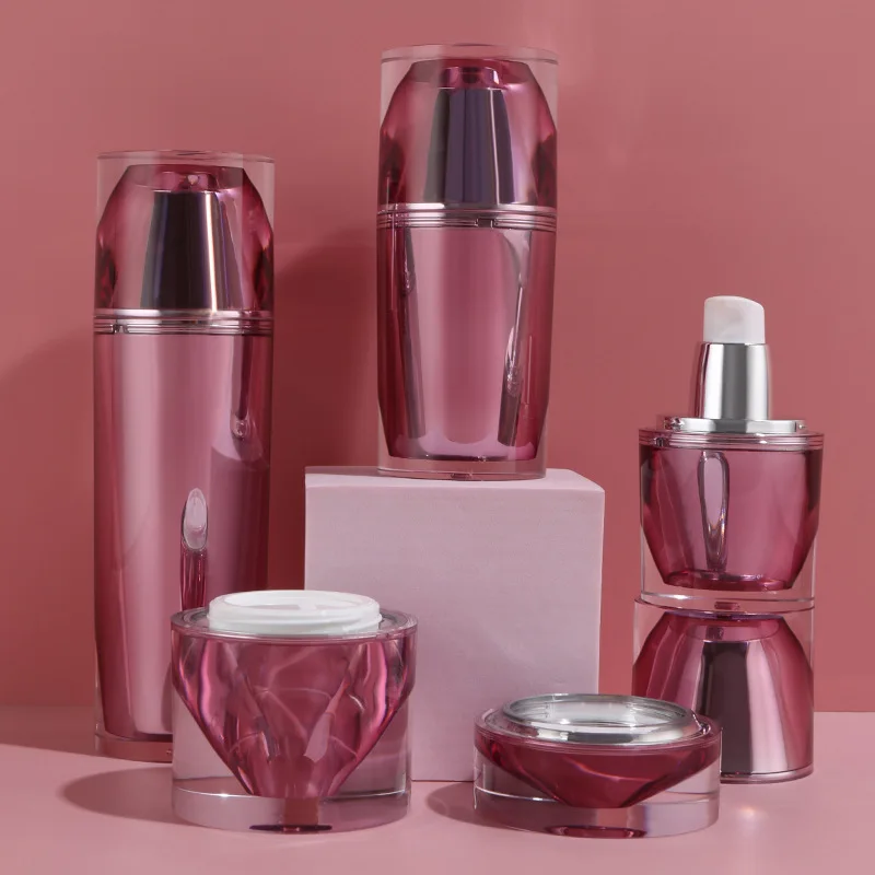New acrylic plastic vacuum lotion bottle plastic tank 50ml 100ml 50g