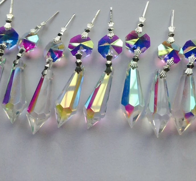 Ab crystal chandelier icicle prisms MH-12794