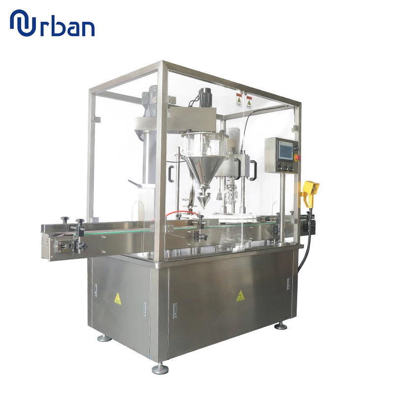 Автоматическая машина для розлива кофе, молока, моющего тонера, сухого порошка, банки для бутылок, банки, машина для розлива и закупорки