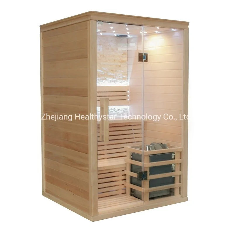 Double Bench Electric Steam Combined Sauna with Stone