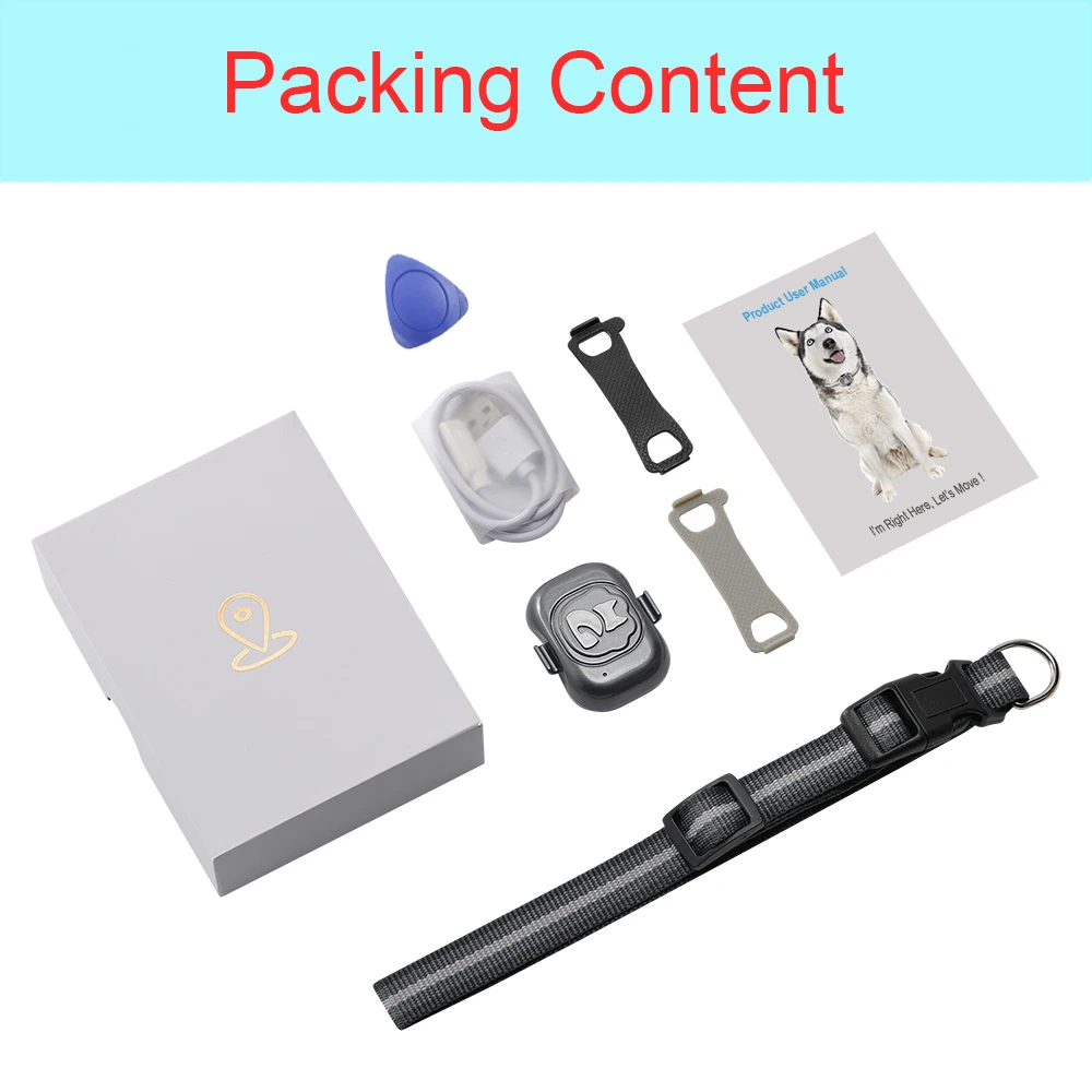 Free collar+APP real time pet dog cat GPS tracker G16 anti-lost waterproof animal mini GPS tracking device