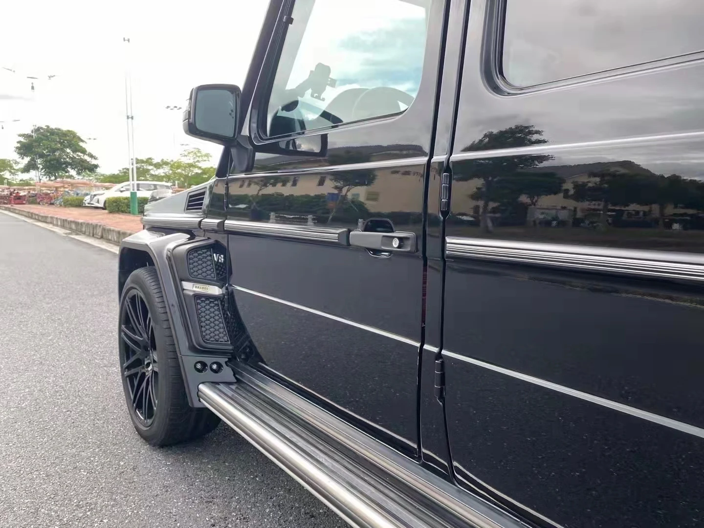 B style G class car bumpers eyebrow spoiler roof spoiler  for W464 W463 G500 G63 G350  wide body kit perfect fitment