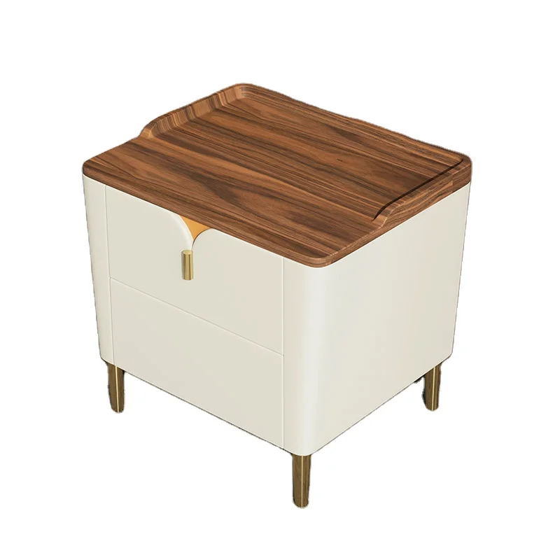 High Quality Factory Direct European Style New Released Fully Functional Luxury Bedside Table Nordic