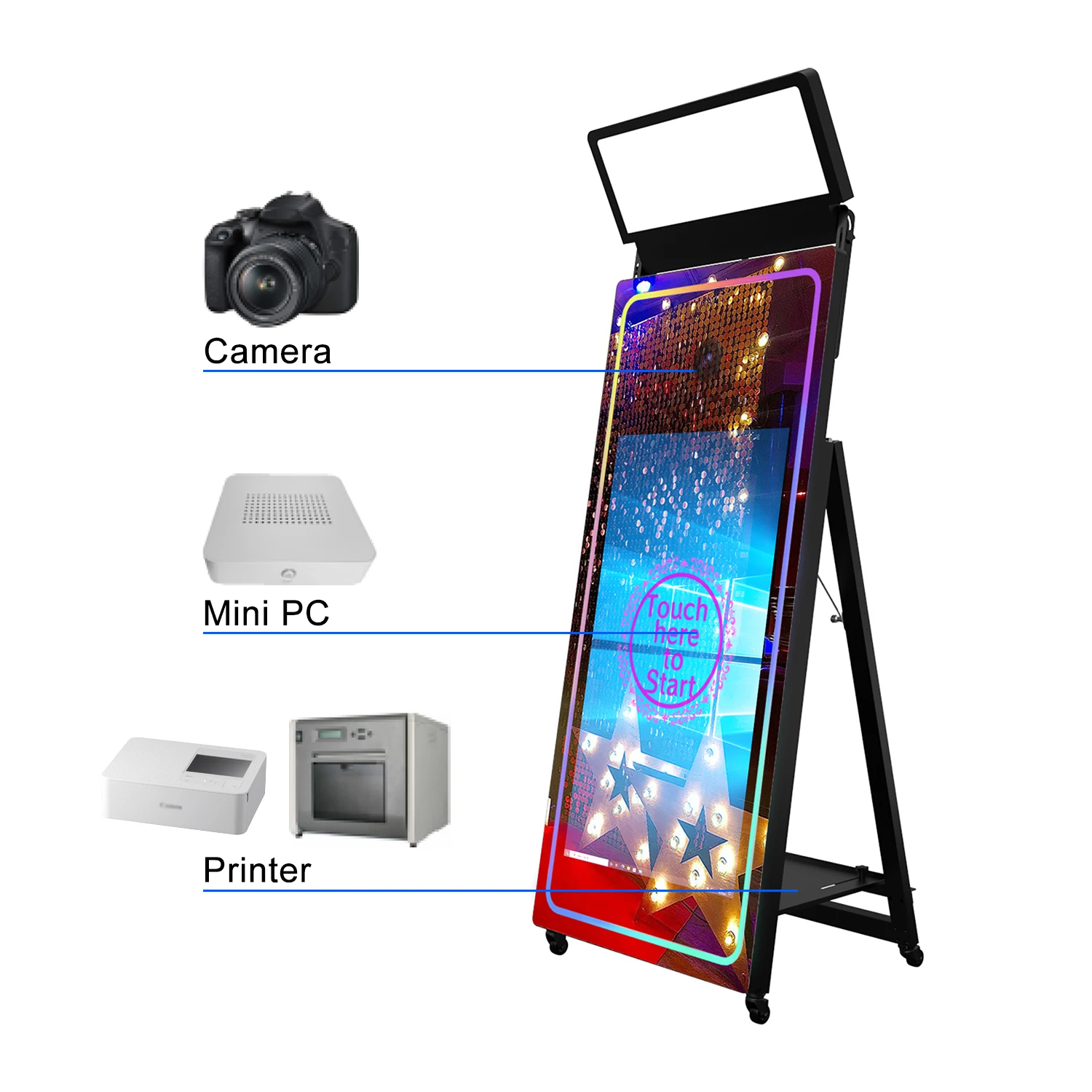 Mirror Photo Booth Diy Mirror Photo Booth Portable Selfie Digital Wedding Photo Booth Machine
