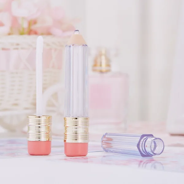 Lip Gloss Tube Pencil Lip Gloss Tubes With Wands Packing Plastic Bottles