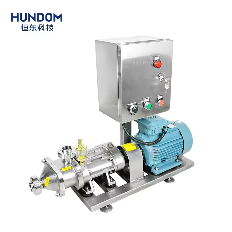 HUNDOM High Quality Sanitary Double Twins Screw Pump For Chili Paste Syrup Jam Pulps Fruit Yogurt