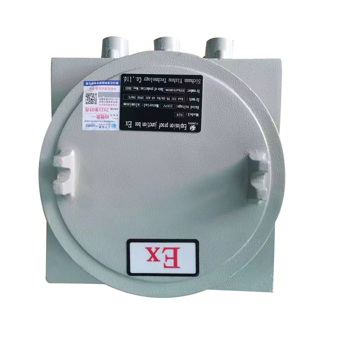 EXd IIC factory  Station Box Explosion-proof junction box terminal  box Cabinets aluminum alloy explosion proof Enclosure panel