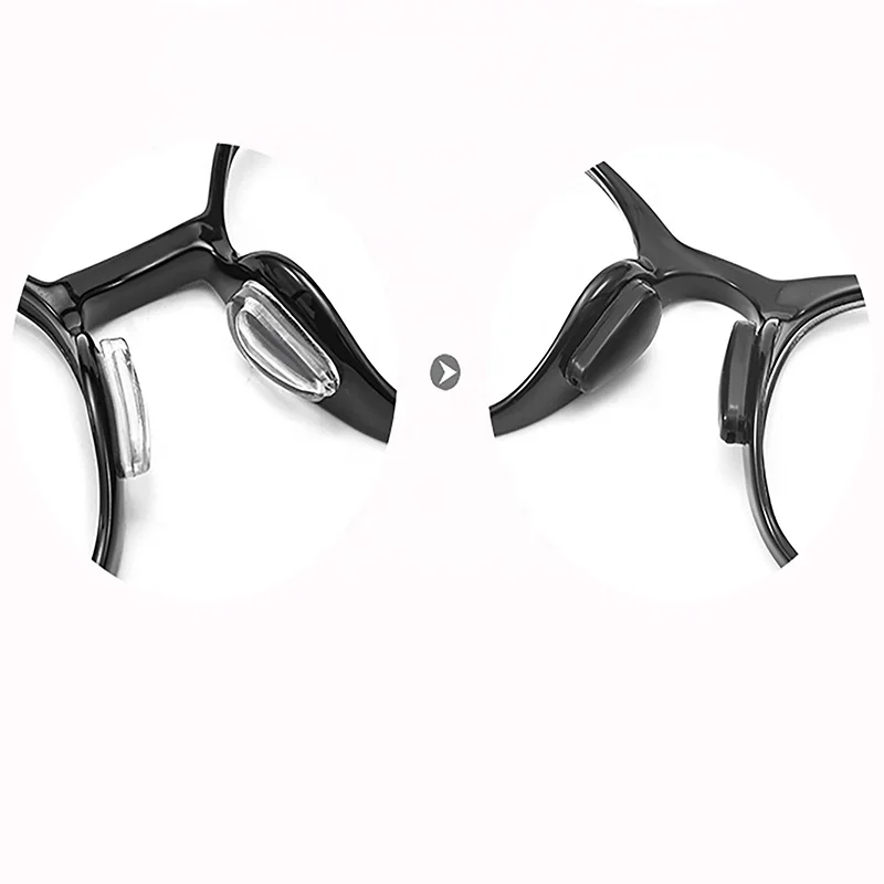 Прозрачные силиконовые аксессуары для очков в форме капли носоупоры солнцезащитных Нескользящие