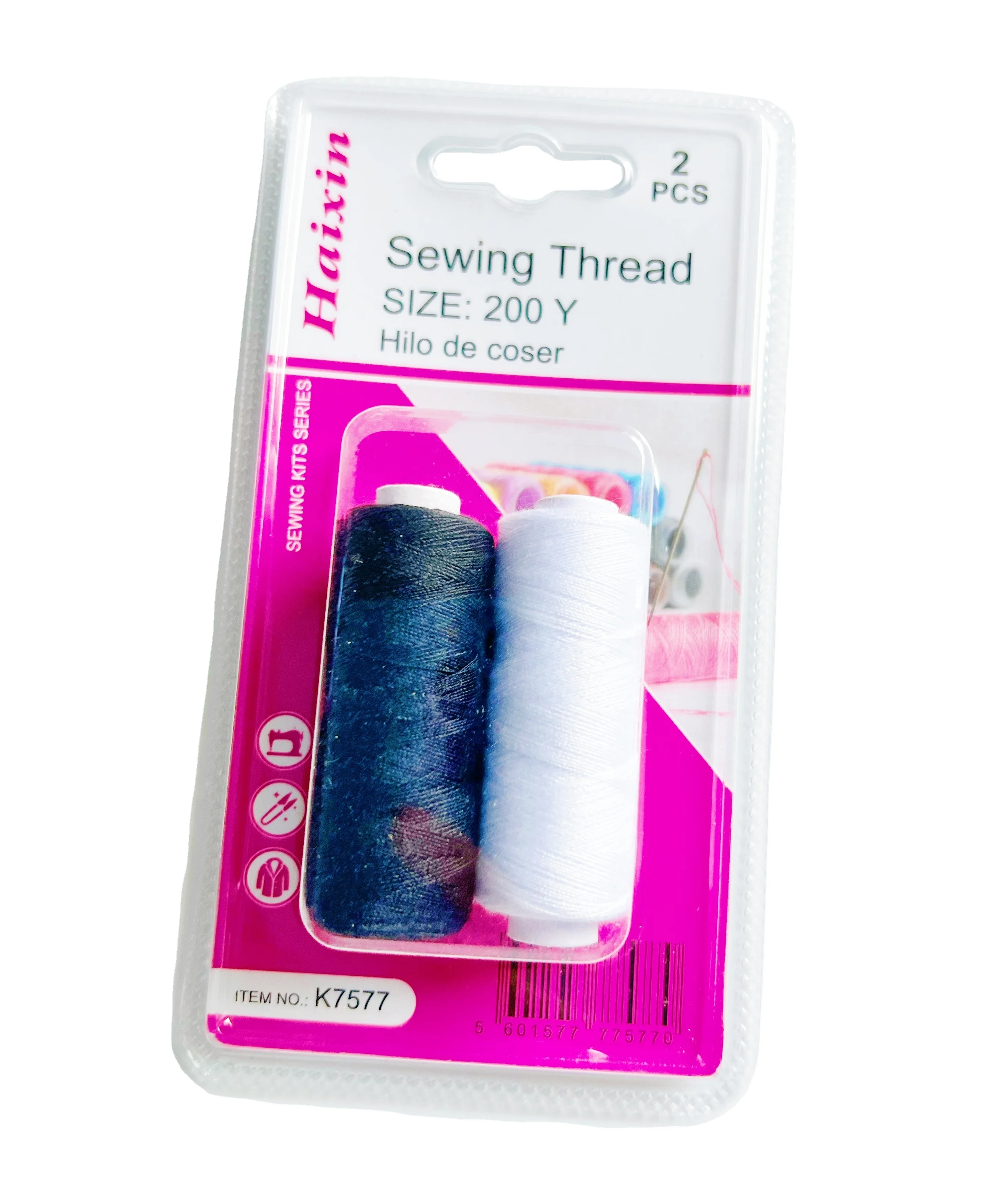 Good Quality cheap Home 2 color threads Sewing set In Pack of Blister