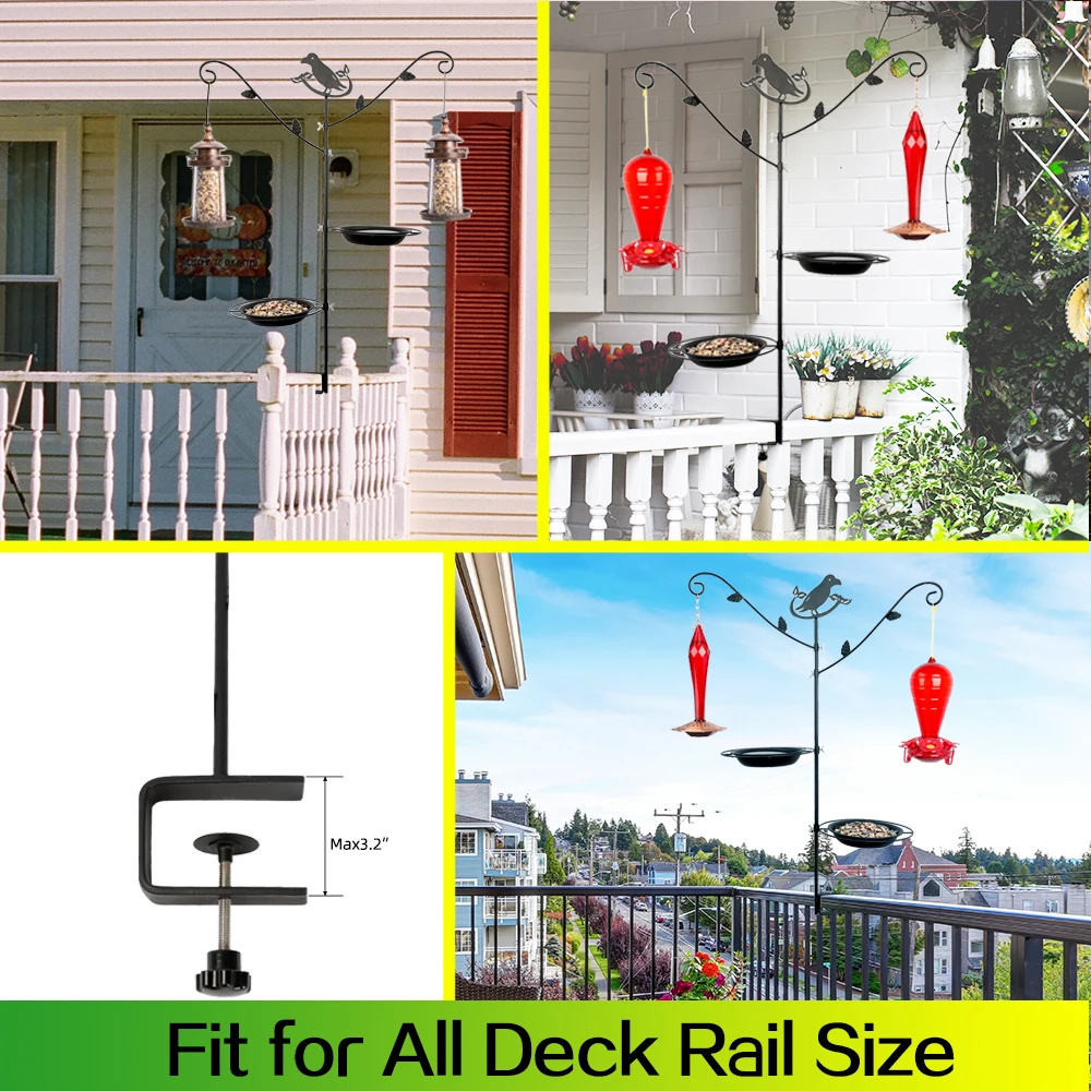 Bulk Wholesale Metal Pole Hook Trays Bath Hanging Birds feeder and Drinker