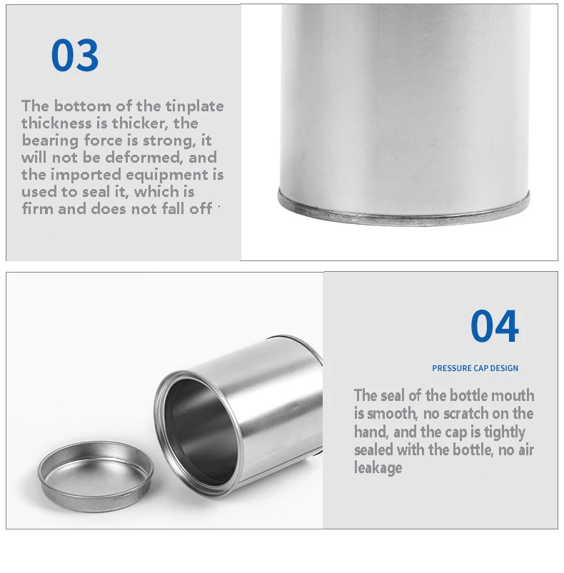 Wholesale 300ml-400ml small empty round Empty Metal Paint Tinplate Cans  jerry can With Lid