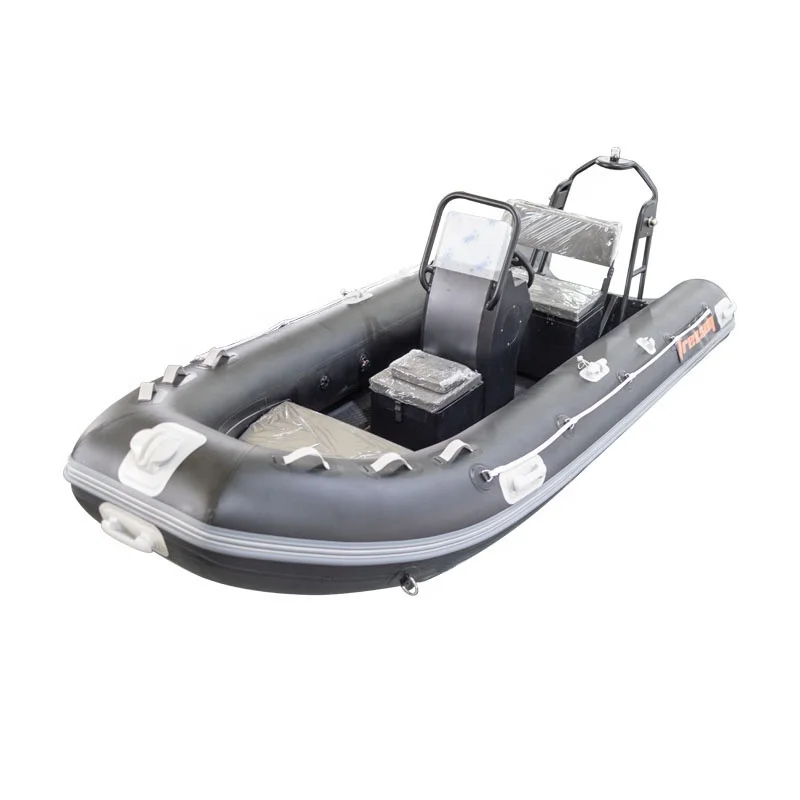 High Speed 12.8ft Semi-rigid Aluminum Double Hull RIB 390 Inflatable Rescue Boat