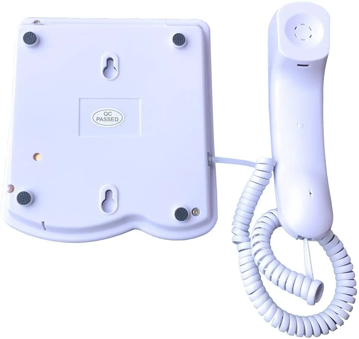 easy to read sos large number white corded hands free home phone telephone large display with photo fixed landline desktop phone