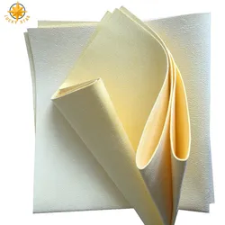 Different size and shape are available Good quality yellow PU synthetic leather nonwoven cleaning cloth